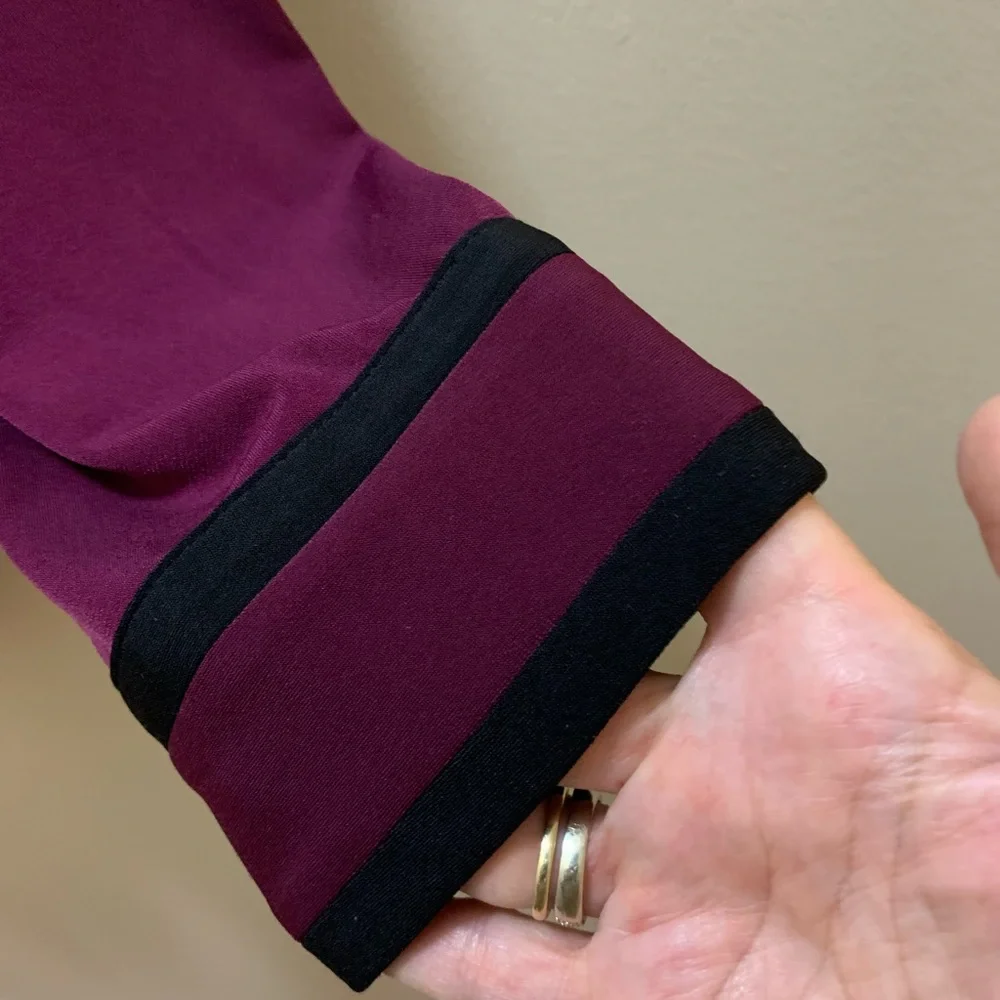 Carl Lagerfeld Aubergine and Black Tunic - Picture 4 of 8